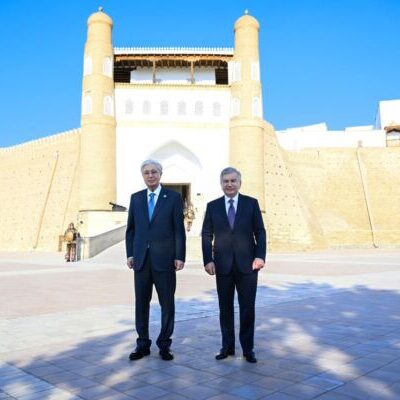 Встреча лидеров Узбекистана и Казахстана в Бухаре